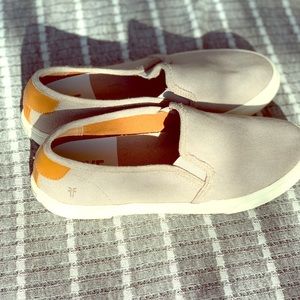 Frye slip on canvas gray sneakers 8.5 M